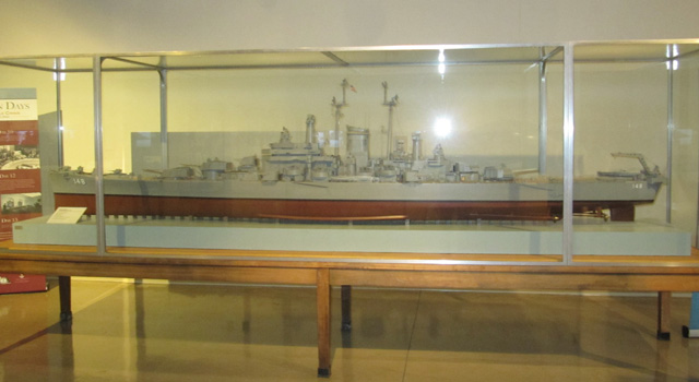 Schwerer Kreuzer USS Newport News in der Cold War Gallery