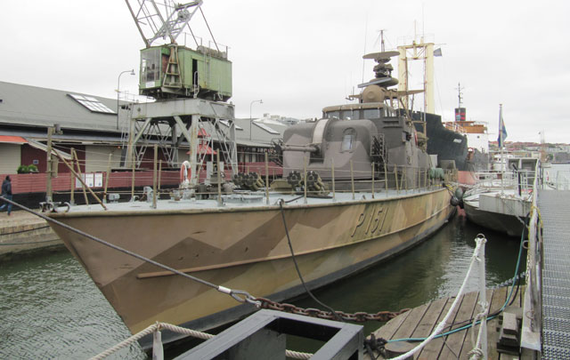 Patrouillenboot HMS Hugin in Göteborg