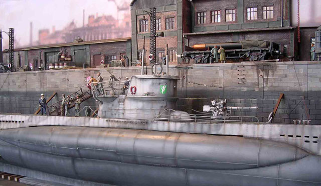 Typ VIIC U-Boot im Dock