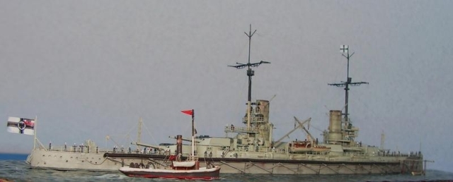 Deutsches Schlachtschiff SMS Friedrich der Große (1/700)