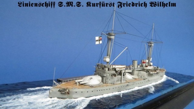 Schlachtschiff SMS Kurfürst Friedrich Wilhelm (1/700)