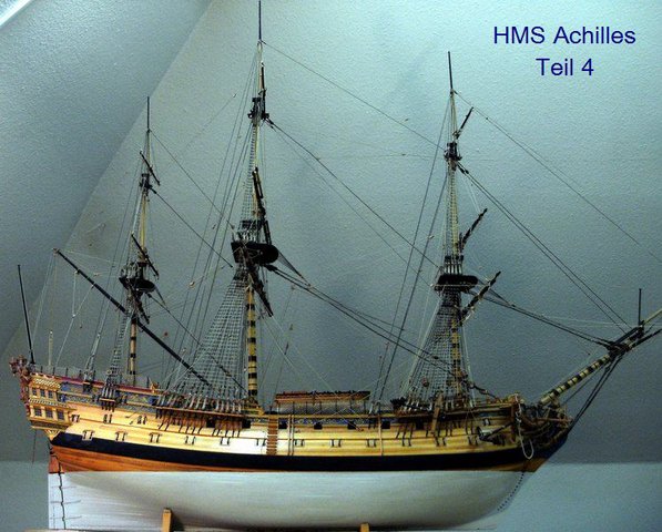 Steuerbordansicht der HMS Achilles