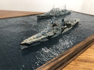 Schwere Kreuzer HMS London und HMS Norfolk (1/700)