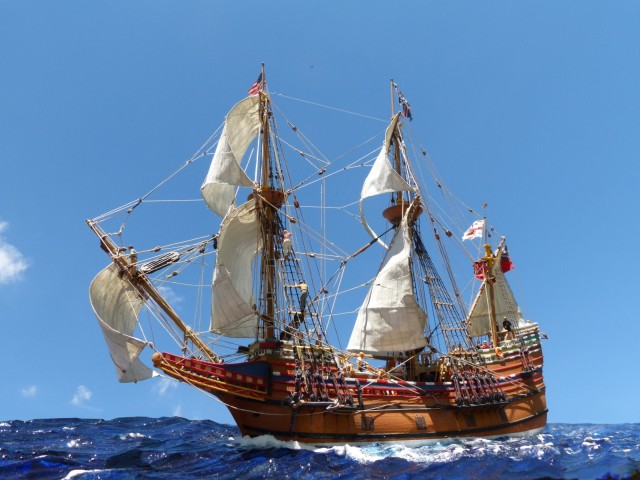 Galeone Mayflower II (1/72, Foto Atelier Ole Hill)