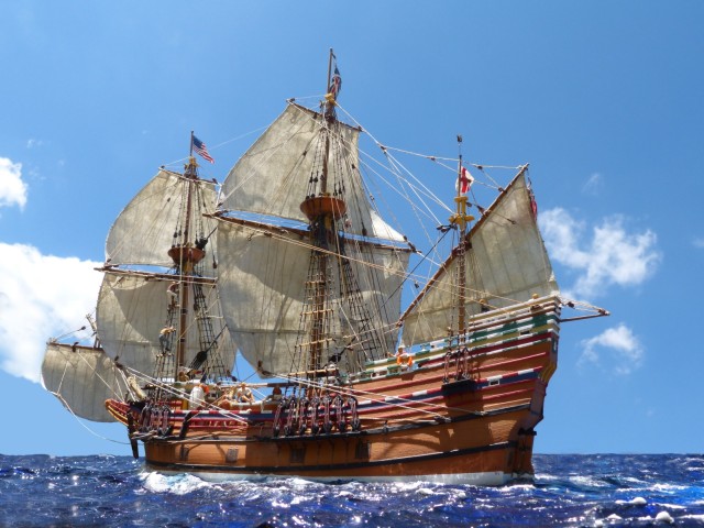 Galeone Mayflower II (1/72, Foto Atelier Ole Hill)