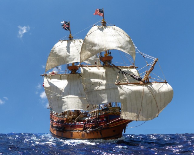 Galeone Mayflower II (1/72, Foto Atelier Ole Hill)