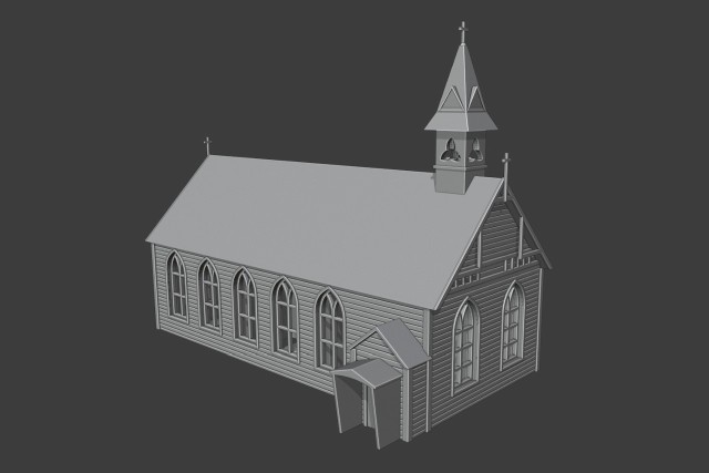 Fertiges 3D-Modell von St. Mary's Church