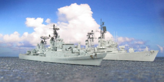 Zerstörer Bayern und USS Preble (1/700)