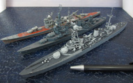 Schwere Kreuzer Duquesne, USS Salt Lake City und Nachi (1/700)