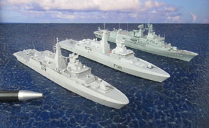 Fregatten El Radii, Amatola und HMAS Anzac (1/700)