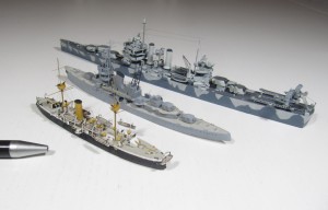 Geschützter Kreuzer Jingyuan, Leichte Kreuzer Ning Hai und USS Nashville (1/700)