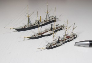 Kanonenboot SMS Meteor, Korvette Hekla und Aviso Fupo (1/700)