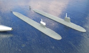 Jagd-U-Boote USS North Dakota und USS New Hampshire (1/700)