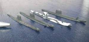 U-Boote HMS Alliance, HMS Grampus, HMS Otus und HMS Ocelot (1/700)