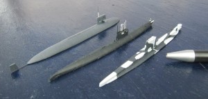 U-Boote HMS Otus, ORP Dzik und USS Tinosa (1/700)