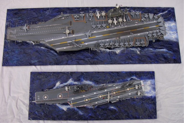 Flugzeugträger USS Abraham Lincoln und NAeL Minas Gerais(1/700)