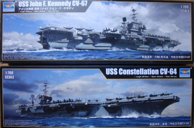 Flugzeugträger USS Constellation und USS John F. Kennedy (1/700)
