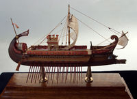 Bireme, ein römisches Kriegsschiff 1/265 von Peter Plattner