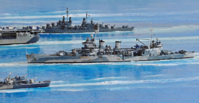 Zerstörer Morris, Schwerer Kreuzer San Francisco, Flugzeugträger Enterprise und Leichter Kreuzer Oakland (1/700)