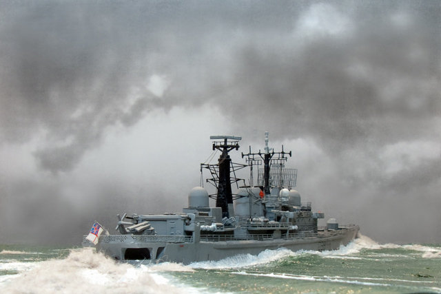 Zerstörer HMS York in 1/700 von Vasilij Ratej
