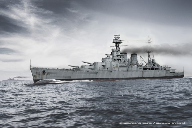 Schlachtkreuzer HMS Hood (1/200)