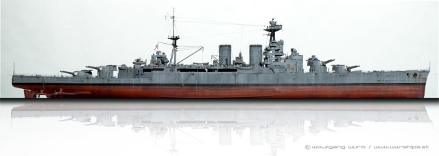 Schlachtkreuzer HMS Hood (1/200)