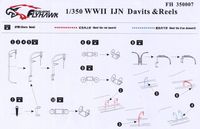 FlyHawk: Japanische Davits und Schlauchtrommeln (IJN Davits & Reels, 1/350)