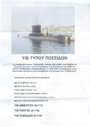 U-Boot der Poseidon-Klasse Deckelbild