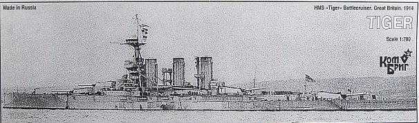 Kombrig: Britischer Schlachtkreuzer HMS Tiger 1914, 1/700