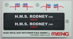 Schlachtschiff HMS Rodney Abziehbilder