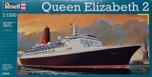 Queen Elizabeth 2 Deckelbild Revell