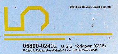 Revell: U.S.S Yorktown CV-5 (1/1200)