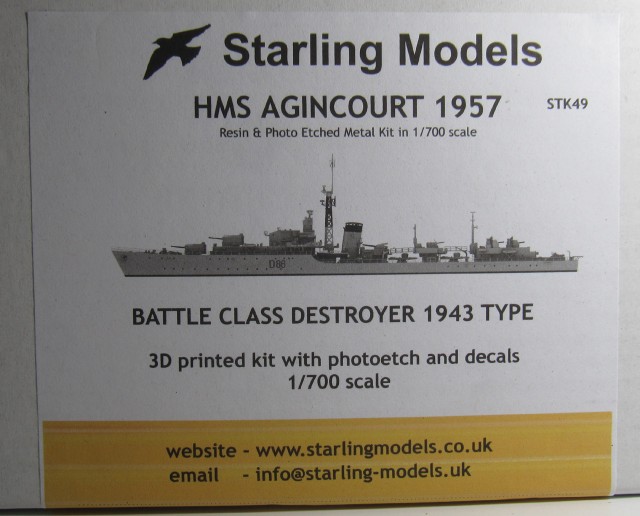 Zerstörer HMS AgincourtDeckelbild
