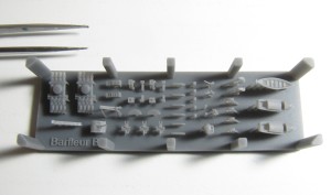 Zerstörer HMS Barfleur Kleinteile