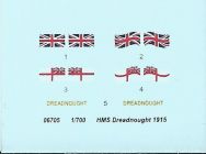 Abziehbilder HMS Dreadnought