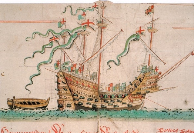 Abb.  11: Die englische Mary Rose mit 