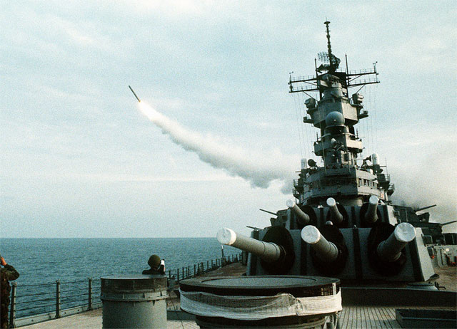 USS Wisconsin während Desert Storm