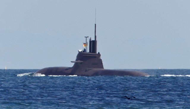 U-Boot der Klasse 212A in der Eckernförder Bucht  (Foto Thomas Träger)