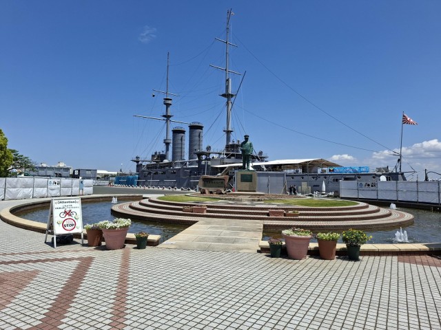 Schlachtschiff Mikasa in Yokosuka, Foto Sven Schönyan