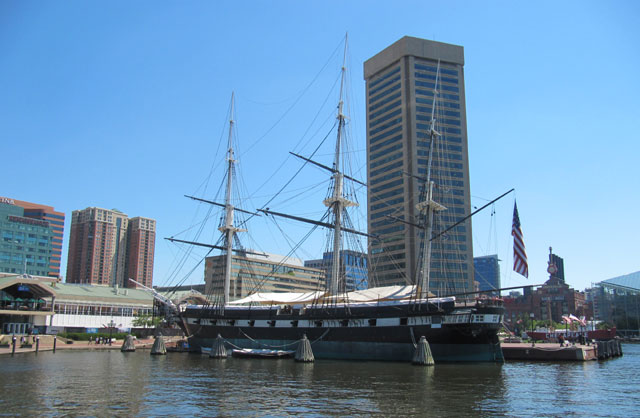 Sloop USS Constellation in Baltimore