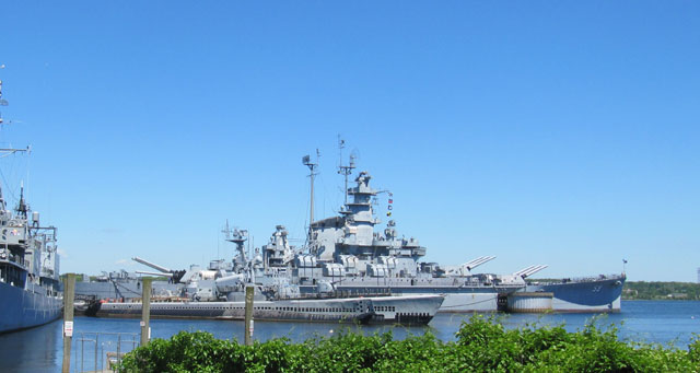 Schlachtschiff USS Massachusetts in Fall River