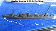 Torpedoboot der G 37-Klasse und deutscher Schlachtkreuzer Derfflinger (1/700)