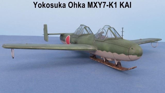 Schulflugzeug Yokosuka MXY-7 Ōka Modell 43 K-1 Kai Wakazakura (1/48)
