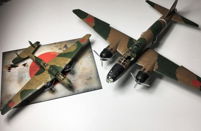 Bomber Mitsubishi G3M2 (1/72) und G4M1 (1/48)