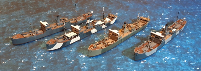 Kashu Maru, Boston Maru, Fukuyo Maru und Nitiryu Maru  (1/700)