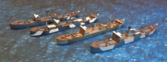 Kashu Maru, Boston Maru, Fukuyo Maru und Nitiryu Maru  (1/700)