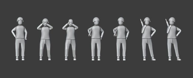 3D-Modelle der Figuren