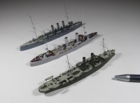 Minenkreuzer Amur sowie Geschützte Kreuzer SMS Frauenlob und Tsushima (1/700)