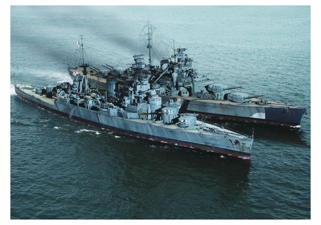 Schlachtkreuzer HMS Hood und Schlachtschiff Bismarck (1/200) von Wolfgang Wurm