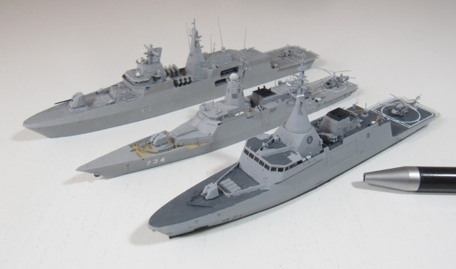 Korvetten El Fateh und Merkurij sowie Fregatte El Radii (1/700)